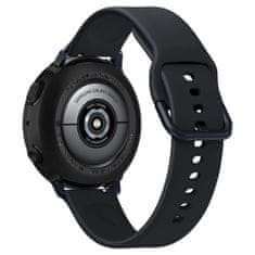 TKG Samsung Galaxy Watch Active 2 (44 mm) - SPIGEN LIQUID AIR fekete szilikon védőtok, szíj nélkül