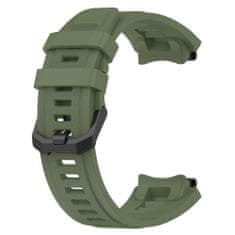 TKG AMAZFIT T-REX 2 okosóra szíj - TECH-PROTECT Iconband katonai zöld szilikon szíj