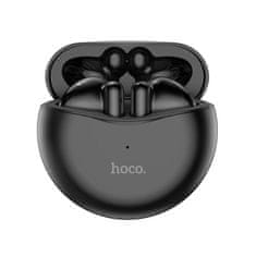 TKG Headset: HOCO EW14 - fekete bluetooth headset, töltő tokkal
