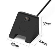 TKG Garmin Fenix 5 / 6 / 7 - okosóra asztali töltő állvány USB kábellel - TACTICAL fekete