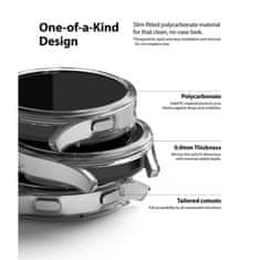 TKG Ringke Slim műanyag védő keret Samsung Galaxy Watch4 (40mm) okosórához átlátszó+fekete (2db)