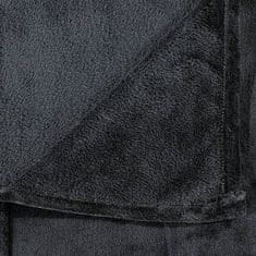 Greatstore fekete poliészter takaró 130x170 cm
