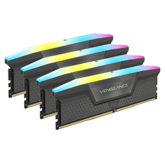 Corsair RAM Memory Kit VENGEANCE RGB - 64GB (4 x 16GB Kit) - DDR5 5600 MT/s C36 (CMH64GX5M4B5600Z36)