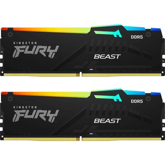 Kingston 16GB 5600MHz DDR5 RAM Fury Beast RGB CL36 (2x8GB) (KF556C36BBEAK2-16) (KF556C36BBEAK2-16)