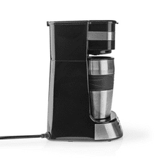 Nedis KACM310FBK egyadagos Kávéfőző + duplafalú utazóbögre fekete (KACM310FBK)