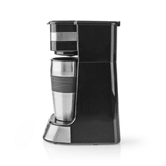 Nedis KACM310FBK egyadagos Kávéfőző + duplafalú utazóbögre fekete (KACM310FBK)