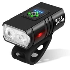 Dexxer Újratölthető kerékpár lámpa készlet 6 CREE LED + hátsó lámpa