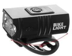 Dexxer Újratölthető kerékpár lámpa készlet 6 CREE LED + hátsó lámpa