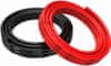 Szilikon kábel 8 AWG rugalmas elektromos vezeték 5 méter [2,5 m fekete és 2,5 m piros] Ónozott rézhuzal kábel Magas hőmérsékleti ellenállás