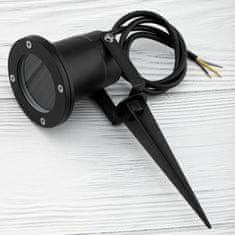 LUMILED Kerti lámpa LED GU10 vízálló HORTI fekete 1m kábellel