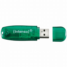 Intenso STICK 8GB USB 2.0 Rainbow Line Transparent Green (3502460)