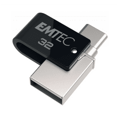 Emtec Pen Drive 32GB T260C Mobile and Go Type-C USB 3.2 fekete (ECMMD32GT263C) (ECMMD32GT263C)