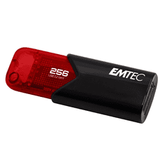 Emtec Pen Drive 256GB B110 Click Easy 3.2 USB 3.2 fekete-piros (ECMMD256GB113) (ECMMD256GB113)