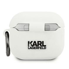 Karl Lagerfeld Karl Lagerfeld KLACA3SILCHWH AirPods 3 burkolat fehér/fehér szilikon Choupette