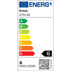 EMOS LED fényforrás spot GU10 6W melegfehér (Z75130) (EmosZ75130)