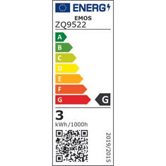 EMOS LED izzó G9 2.5W 225lm meleg fehér (ZQ9522) (EmosZQ9522)
