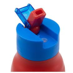 Stor Műanyag palack kihúzható szívószállal SPIDERMAN, 420ml, 74735