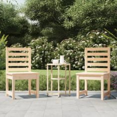 shumee 2 db tömör fenyőfa kerti szék 40,5 x 48 x 91,5 cm