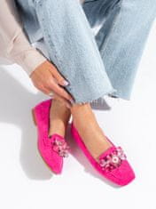 Amiatex Női mokaszin 100592 + Nőin zokni Gatta Calzino Strech, rózsaszín árnyalat, 38