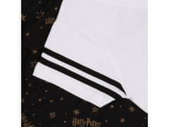 sarcia.eu Harry Potter HOGWARTS női hosszúszárú pizsama, fekete-fehér L