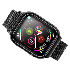 USAMS ZB68IW1 Apple Watch 44mm mágneses szíj és tok fekete (1324416) (ZB68IW1)