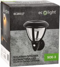 ECOLIGHT 4x LED napelemes fali lámpa IP44