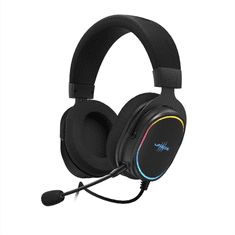uRage játék headset SoundZ 800 7.1, fekete, fekete