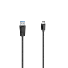 Hama USB-C 3.2 Gen1 kábel A-C típus 0,75 m, fekete