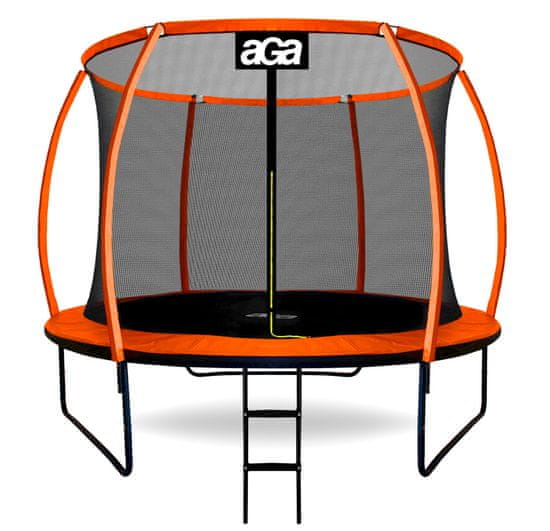 Aga SPORT EXCLUSIVE trambulin 250 cm Narancssárga + védőháló + létra