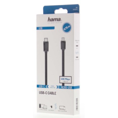 Hama USB-C 2.0 C típusú kábel C - micro B, 0,75 m