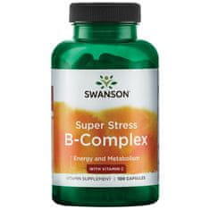 Swanson Super Stress B-komplex C-vitaminnal, 100 kapszula
