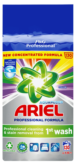 Ariel Professzionális mosópor Color 7,15 kg, 130 mosás