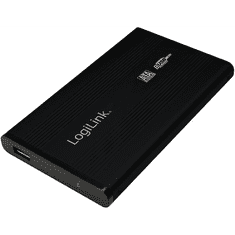 LogiLink 2.5" külső Alu Mobil Rack USB 2.0 SATA fekete (UA0041B) (UA0041B)