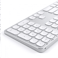 Satechi Aluminum Bluetooth vezeték nélküli billentyűzet Mac-hez (USA lokalizáció) ezüst (ST-AMBKS) (ST-AMBKS)