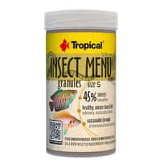 TROPICAL Insect Menu Granules Size S 100ml/54g haltáp magas rovar tartalommal
