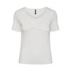 Női póló PCTANIA Slim Fit 17135430 Bright White (Méret L)