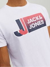 Jack&Jones Férfi póló JCOLOGAN Standard Fit 12228078 White (Méret XXL)