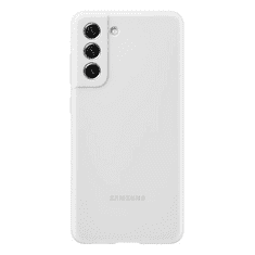 SAMSUNG Galaxy S21 FE 5G SM-G990, Szilikon tok, fehér, gyári (RS114602)