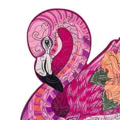 Lubiwood Fa Kirakó - Díszes Flamingó - M méret
