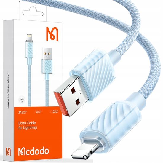 Mcdodo Mcdodo nagy teljesítményű nagy sebességű villám USB kábel 36W 1.2M kék CA-3641
