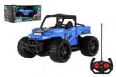 Teddies Autó RC buggy pick-up off-road kék 22cm műanyag 27MHz akkumulátoros világítással