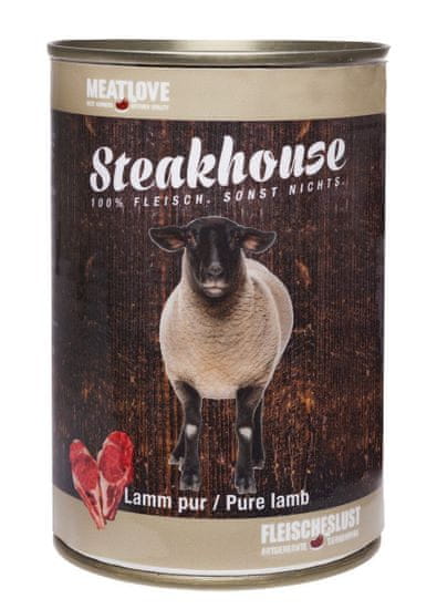 Meat Love Konzerv STEAKHOUSE - 100% bárányhús 800g