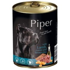 Piper Konzerv kutyának bárányral, sárgarépával és barna rizzsel 800g