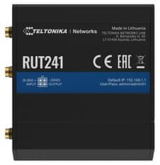 Teltonika LTE Wi-Fi router RUT241, 2,4 GHz, 802.11b/g/n, 2/3/4G, LTE, 1x DI/DO
