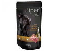 Piper Tasak kutyának csirkeszív barna rizzsel 150g