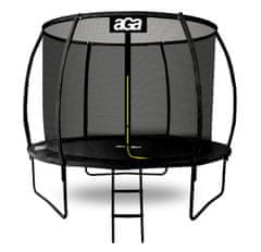 Aga SPORT EXCLUSIVE trambulin 305 cm fekete + védőháló + létra