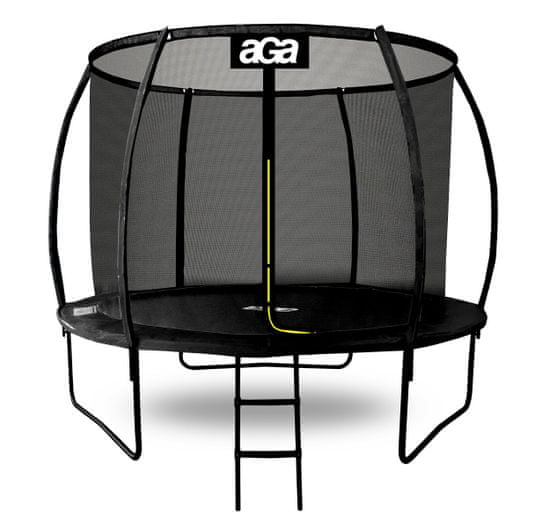 Aga SPORT EXCLUSIVE trambulin 305 cm fekete + védőháló + létra