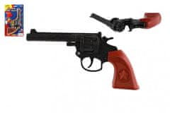 Teddies Revolver/pisztoly kapszulákhoz 8 lövés műanyag 20cm kártyán