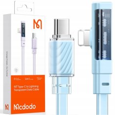 Mcdodo Mcdodo USB-C Lightning nagy sebességű szögkábel 36W 1.8M kék CA-3445