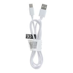 TKG Kábel: Type-C (USB-C) / USB fehér adatkábel, 1 m (8 mm hosszúságú véggel)